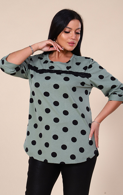 М233 Туника из хлопка «Кристи» (хаки)
